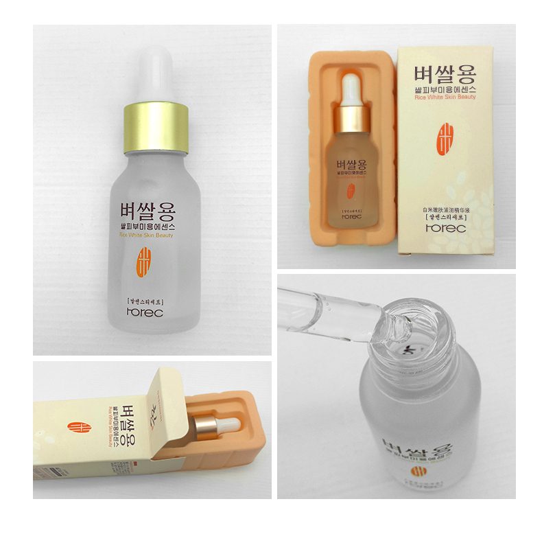 HOREC White Rice Whitening Serum Face Moisturizing Cream Anti Wrinkle Anti Aging Face Fine Lines Acne Treatment Skin Care 15ml