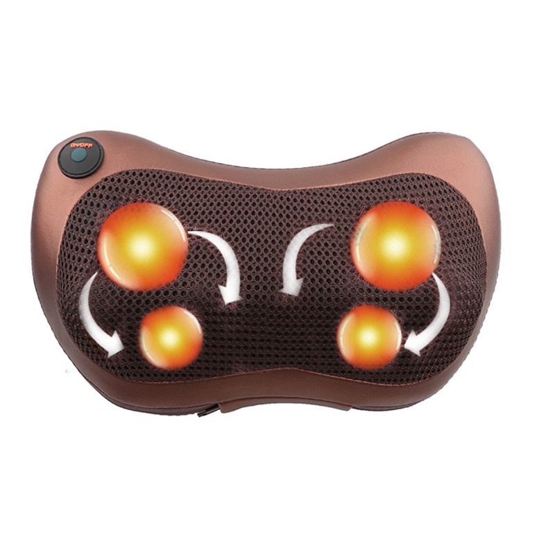 Relaxation Massage Pillow Vibrator Electric Shoulder Back Heating Kneading Infrared therapy for shiatsu Neck Massage