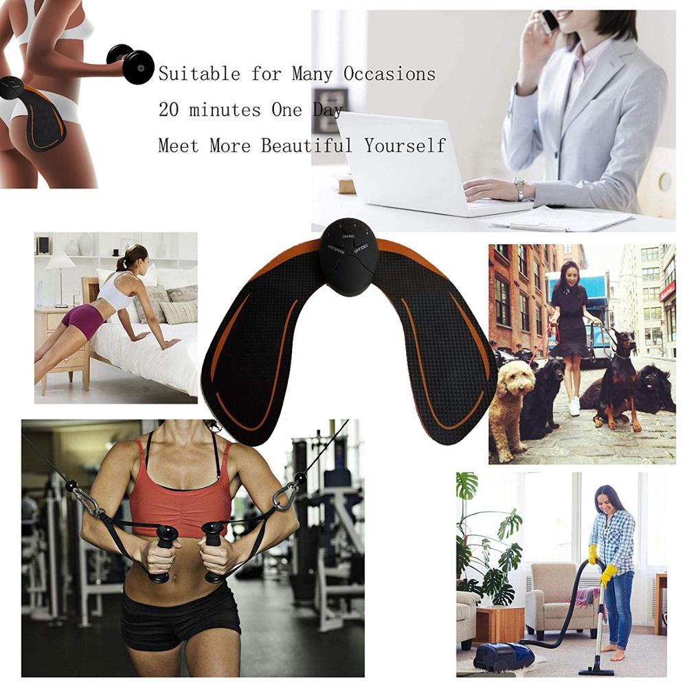 Smart EMS Hips Trainer Electric Muscle Stimulator Wireless Buttocks Abdominal ABS Stimulator Fitness Body Slimming Massager