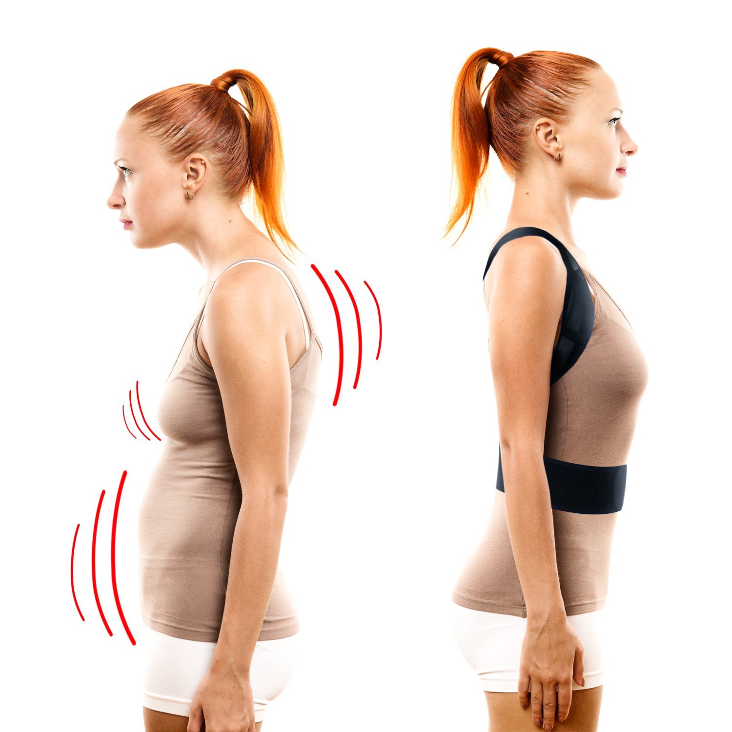 Adjustable Corrector X-Shape Corset Back Brace Straightener Upper Shoulder Spine Support Belt Posture Correction For Men Women
