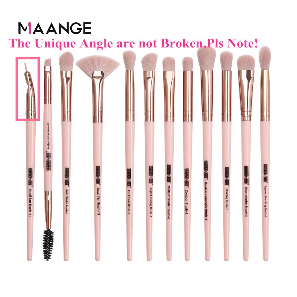 MAANGE Pro  3/5/12 pcs/lot  Makeup Brushes Set Eye Shadow Blending Eyeliner Eyelash Eyebrow Brushes For Makeup New