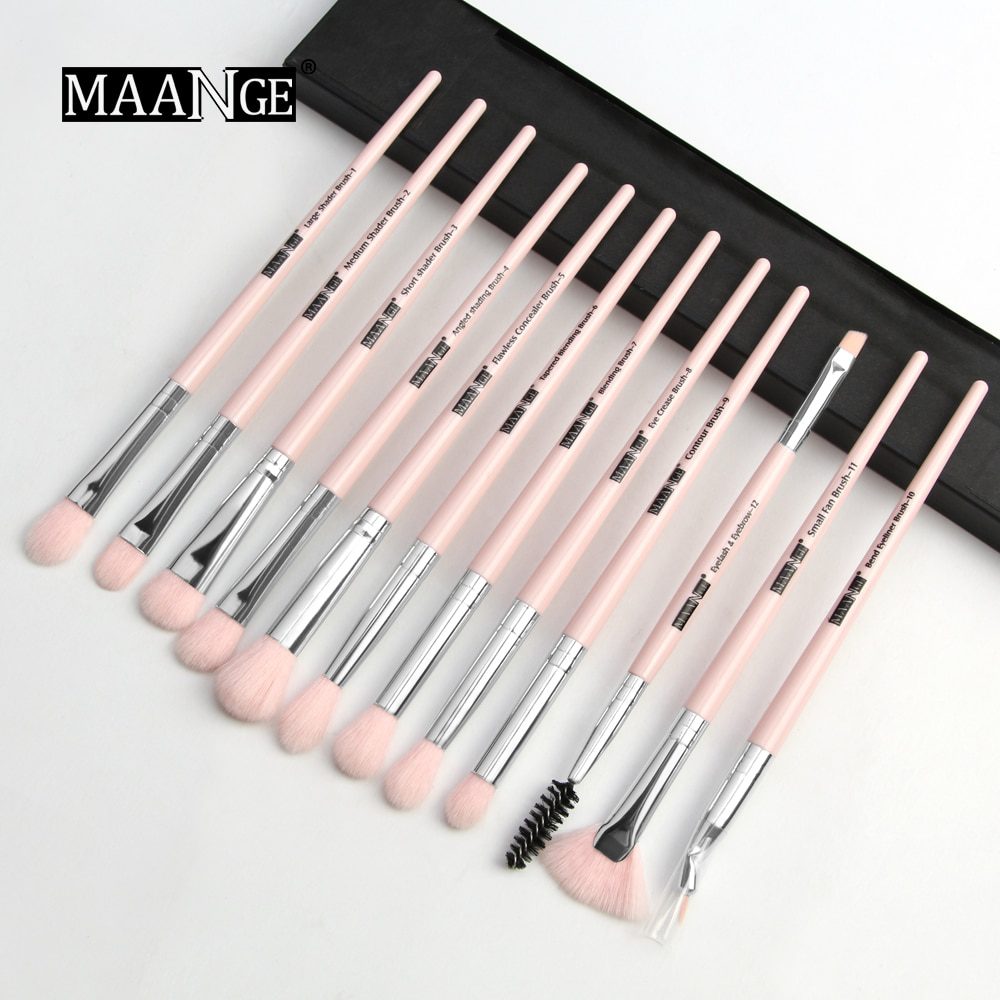 MAANGE Pro  3/5/12 pcs/lot  Makeup Brushes Set Eye Shadow Blending Eyeliner Eyelash Eyebrow Brushes For Makeup New