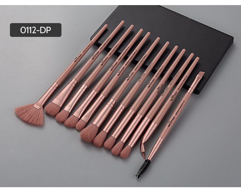 Anmor Makeup Brushes Set 3-12pcs/lot Eye Shadow Blending Eyeliner Eyelash Eyebrow Make up Brushes  Professional Eyeshadow Brush