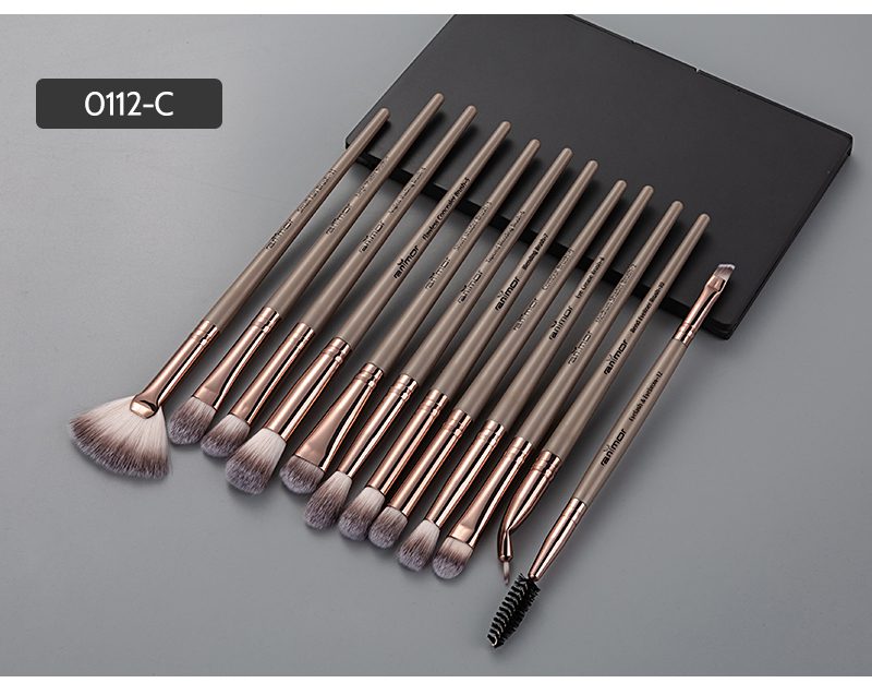 Anmor Makeup Brushes Set 3-12pcs/lot Eye Shadow Blending Eyeliner Eyelash Eyebrow Make up Brushes  Professional Eyeshadow Brush