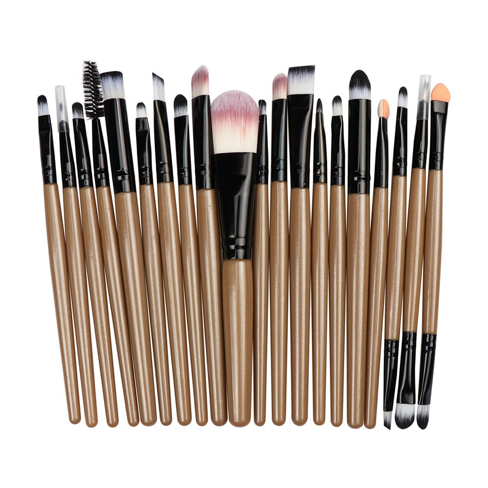 La Milee 20/5Pcs Makeup Brushes Set Eye Shadow Foundation Powder Eyeliner Eyelash Lip Make Up Brush Cosmetic Beauty Tool Kit Hot