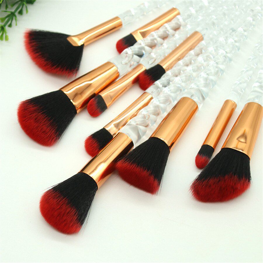 10pcs Unicorn Makeup Brushes Sets Maquiagem Foundation Powder Cosmetic Blush Eyeshadow Women Beauty Glitter Make Up Brush Tools