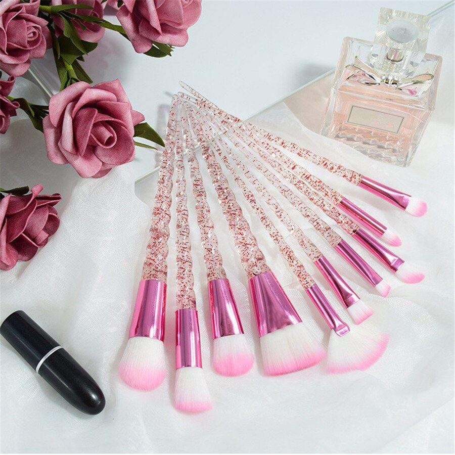 10pcs Unicorn Makeup Brushes Sets Maquiagem Foundation Powder Cosmetic Blush Eyeshadow Women Beauty Glitter Make Up Brush Tools