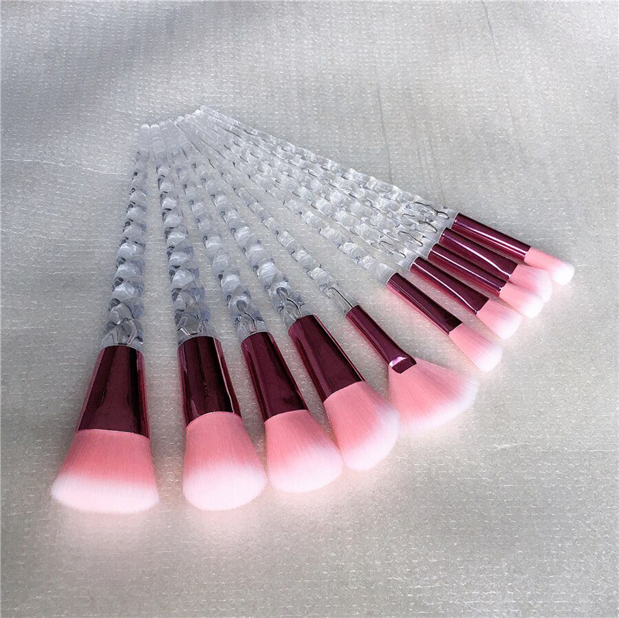 10pcs Unicorn Makeup Brushes Sets Maquiagem Foundation Powder Cosmetic Blush Eyeshadow Women Beauty Glitter Make Up Brush Tools