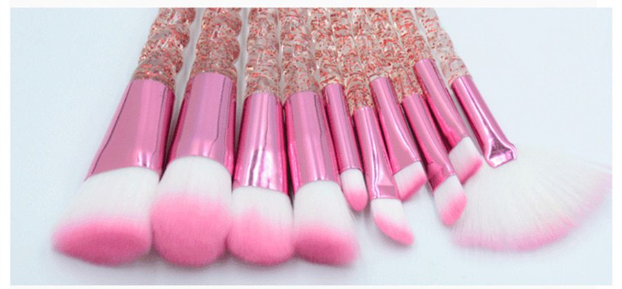 10pcs Unicorn Makeup Brushes Sets Maquiagem Foundation Powder Cosmetic Blush Eyeshadow Women Beauty Glitter Make Up Brush Tools