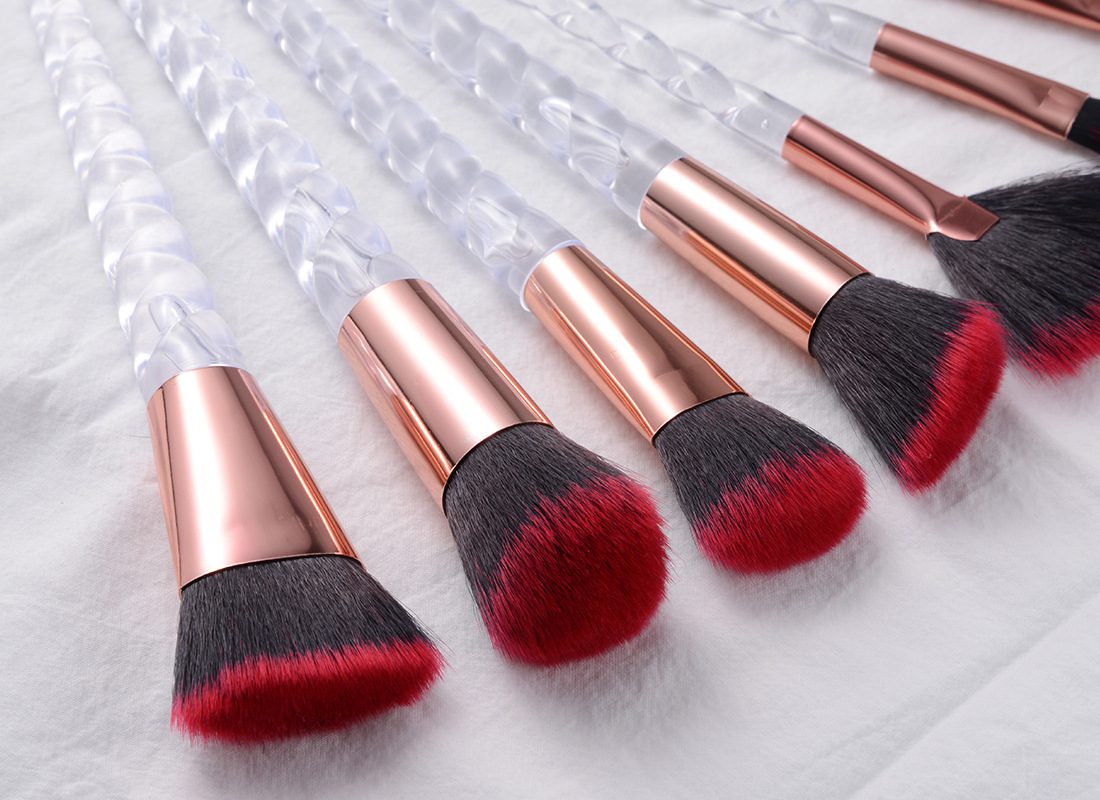 10pcs Unicorn Makeup Brushes Sets Maquiagem Foundation Powder Cosmetic Blush Eyeshadow Women Beauty Glitter Make Up Brush Tools