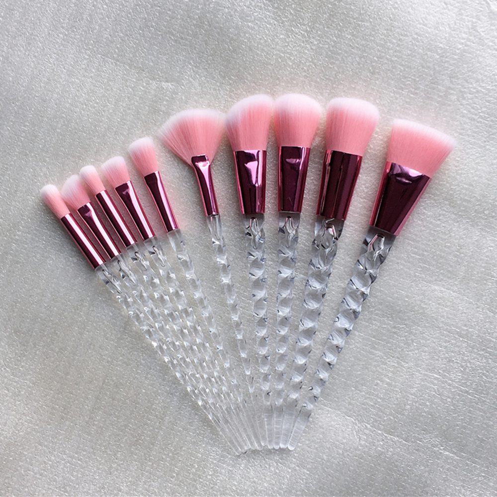 10pcs Unicorn Makeup Brushes Sets Maquiagem Foundation Powder Cosmetic Blush Eyeshadow Women Beauty Glitter Make Up Brush Tools