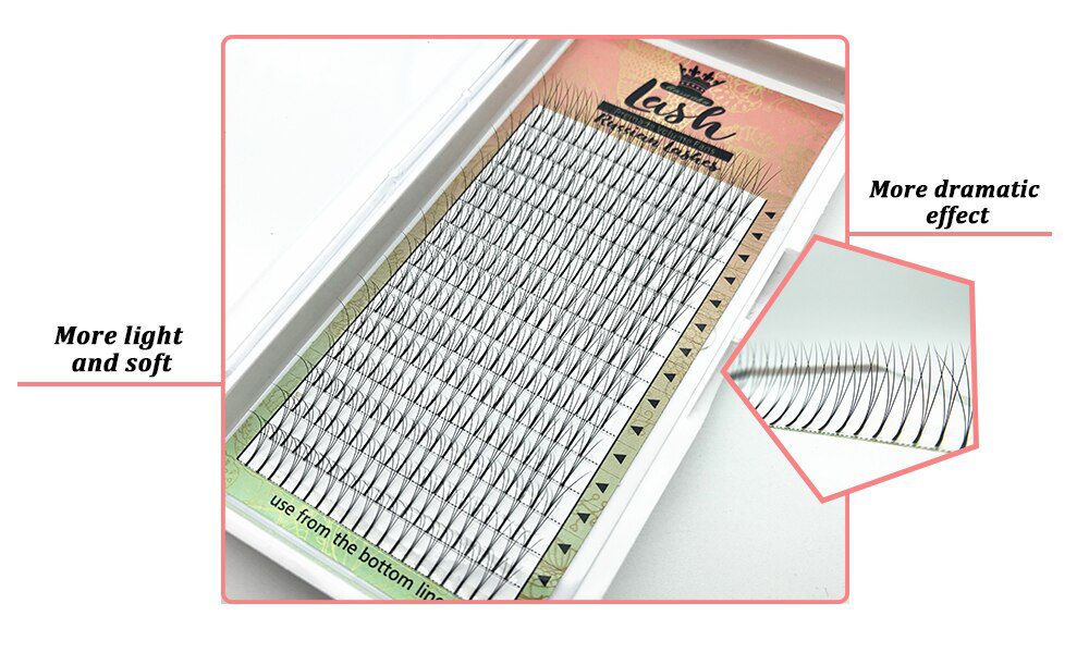 MAS Lashes 16 Lines Premade Volume Fans 3d/4d/5d/6d Lash Russian Volume Eyelash Extensions Pre made Lash Extension Faux Mink