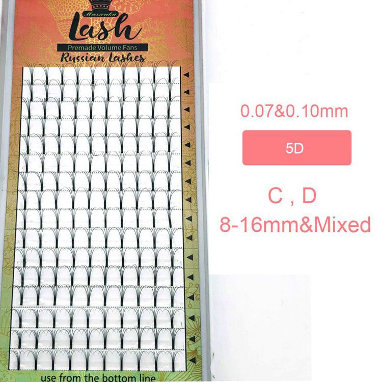 MAS Lashes 16 Lines Premade Volume Fans 3d/4d/5d/6d Lash Russian Volume Eyelash Extensions Pre made Lash Extension Faux Mink