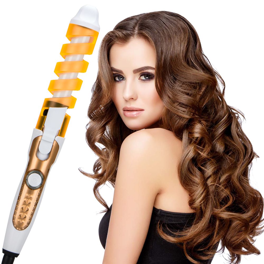 2019 Professional Hair Curler Magic Spiral Curling Iron Fast Heating Curling Wand Electric Hair Styler Pro Styling Tool