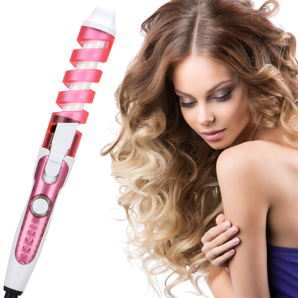 2019 Professional Hair Curler Magic Spiral Curling Iron Fast Heating Curling Wand Electric Hair Styler Pro Styling Tool