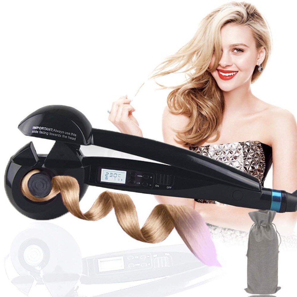 New Automatic LCD Anti-Scalding Curling Iron Hair Heating Curler Wand Styling Tools Styler Curl Iron Ceramic Curlers Spiral WXB