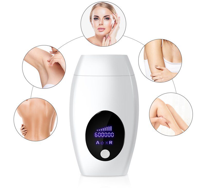 600000 flash professional permanent IPL Laser Depilator LCD laser hair removal Photoepilator women painless hair remover machine