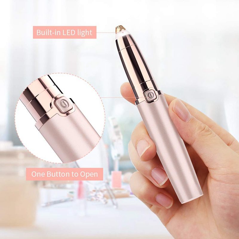 ANLAN Electric Eyebrow Trimmer Makeup Painless Eye Brow Epilator Mini Shaver Razors Portable Facial Hair Remover Women depilator