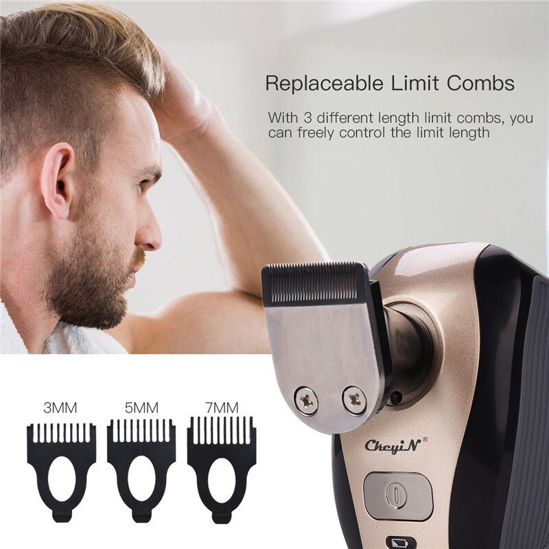 5 in 1 Rechargeable Electric Shaver Five Floating Heads Razors Hair Clipper Nose Ear Hair Trimmer Men Facial Cleaning Brush