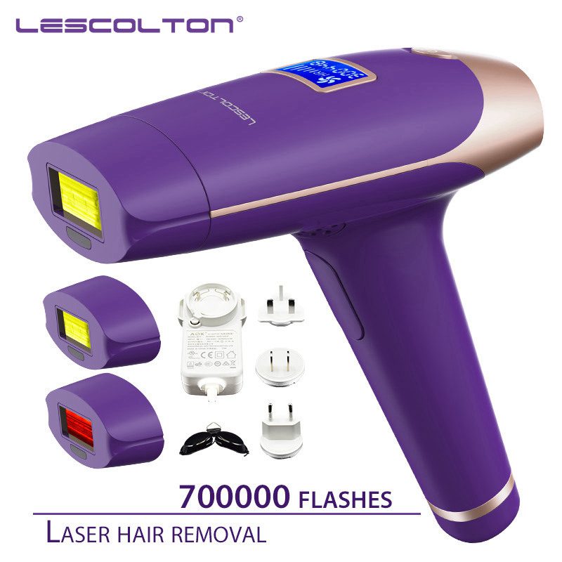 Lescolton 3in1 700000 pulsed IPL Laser Hair Removal Device Permanent Hair Removal IPL laser Epilator Armpit Hair Removal machine