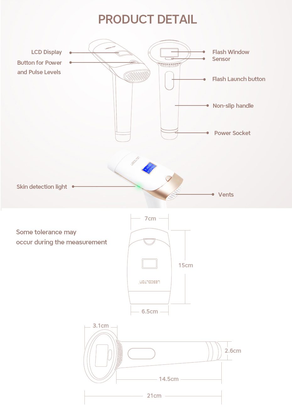 Lescolton 2in1 IPL Epilator Hair Removal LCD Display Machine T009i Laser Permanent Bikini Trimmer Electric depilador a laser