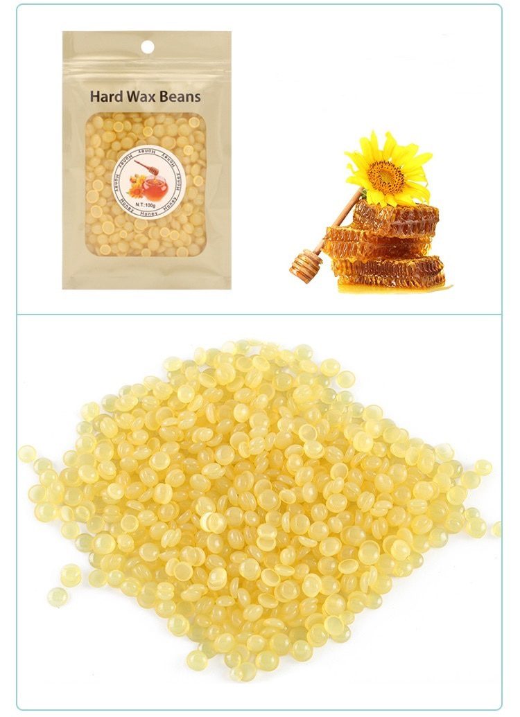 Pearl Hard Wax Beans Hot Film Wax Bead Hair Removal Wax Depilatory Removing Unwanted Hairs in Legs and Other Body Parts