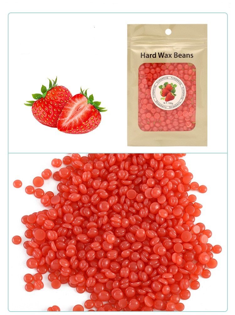 Pearl Hard Wax Beans Hot Film Wax Bead Hair Removal Wax Depilatory Removing Unwanted Hairs in Legs and Other Body Parts