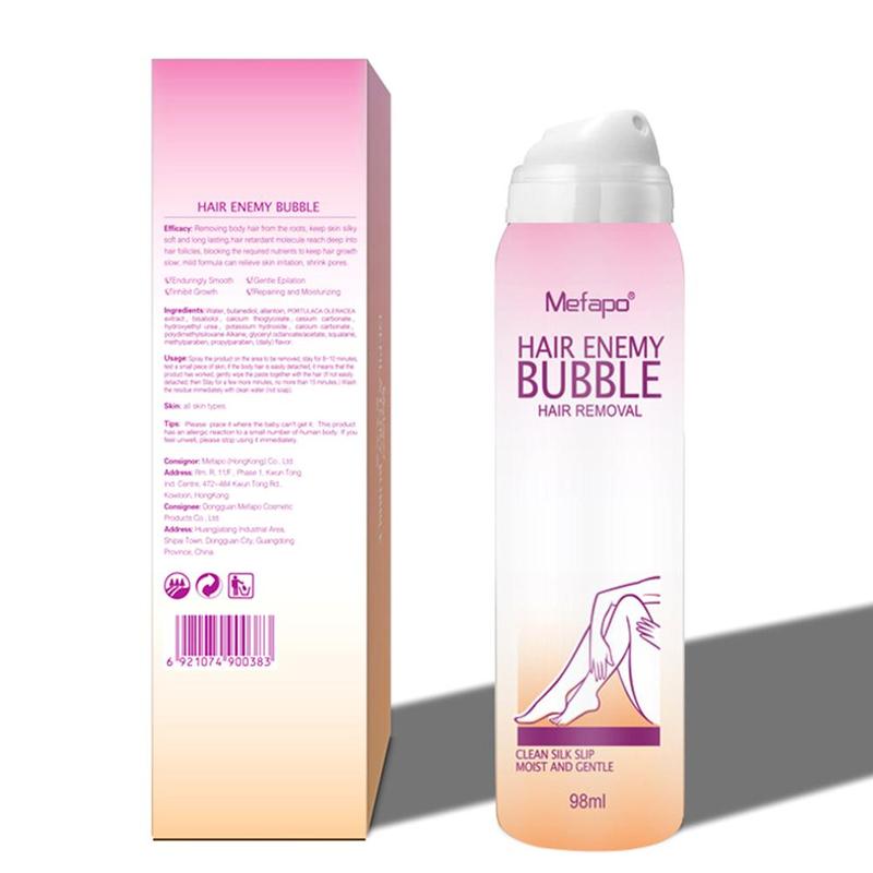 Painless Hair Removal Cream Spray Away Depilatory Bubble Wax Body Bikini Legs Hair Remover Foam Mousse in Spray Bottle Dropship