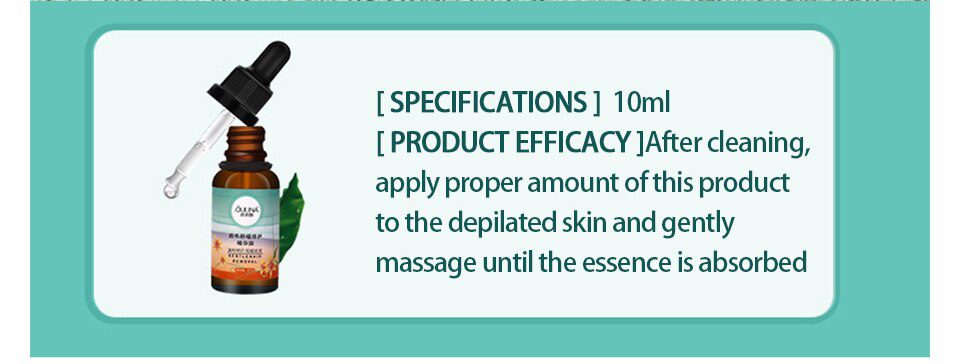 Hair Removal repair Essence liquid Hyaluronic Acid Hair removal Serum Hair Growth Inhibitor For Depilation Facial Leg Body Care