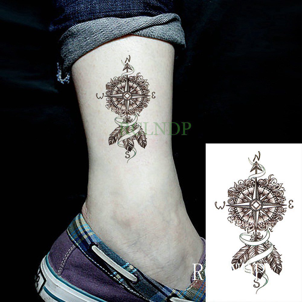 Waterproof Temporary Tattoo Stickers Moon Hill forest star Fake Tatto Flash Tatoo Tatouage Body Art Hand Foot for Girl Women Men