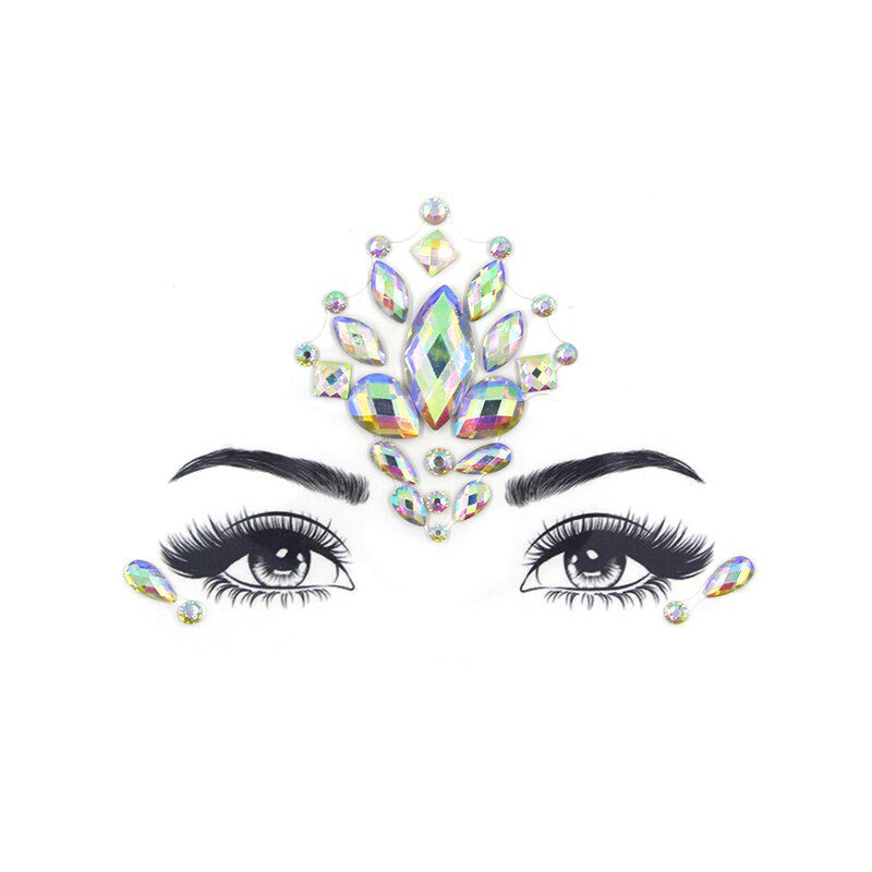 Face jewels sticker Make Up Adhesive Temporary Tattoo Body Art Gems