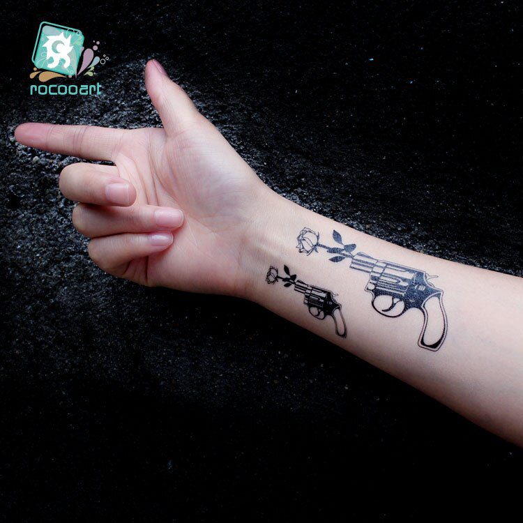 Water Transfer Tattoo Minimalist small sun moon tattoo Body Art Waterproof Temporary fake Tattoo for man woman kid 10.5*6cm