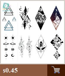 Water Transfer Tattoo Minimalist small sun moon tattoo Body Art Waterproof Temporary fake Tattoo for man woman kid 10.5*6cm