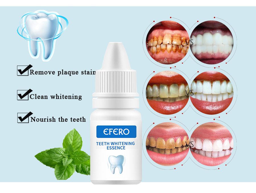 EFERO Teeth Whitening Serum Gel Dental Oral Hygiene Effective Remove Stains Plaque Teeth Cleaning Essence Dental Care Toothpaste