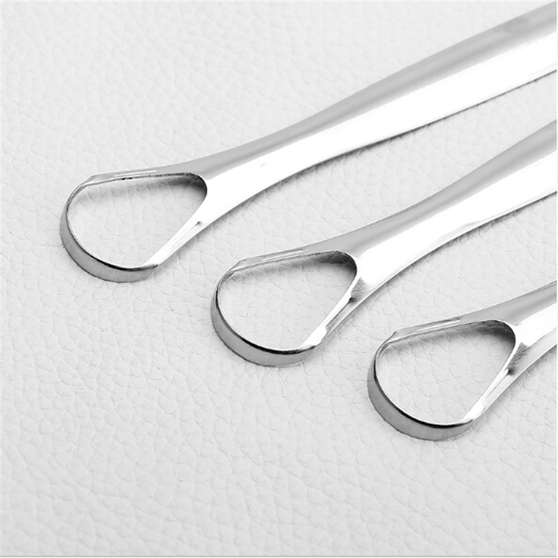 1PC Useful Tongue Scraper Stainless Steel Oral Tongue Cleaner Medical Mouth Brush Reusable Fresh Breath Maker