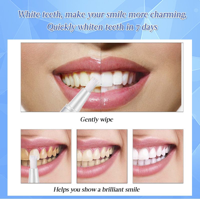 EFERO White Teeth Whitening Pen Tooth Gel Whitener Bleach Remove Plaque Stains Dental Tools Oral Hygiene Teeth Cleaning Serum