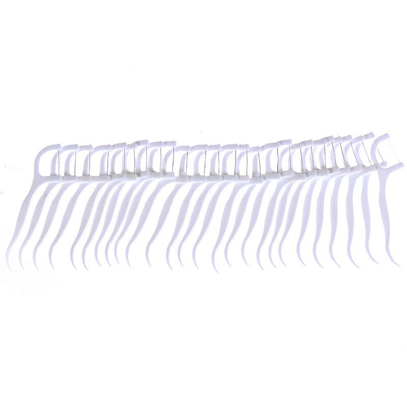 50pcs/lot Dental Flosser Oral Hygiene Dental Sticks Dental Water Floss Oral Teeth Pick Tooth Picks ABS Floss with Portable Case