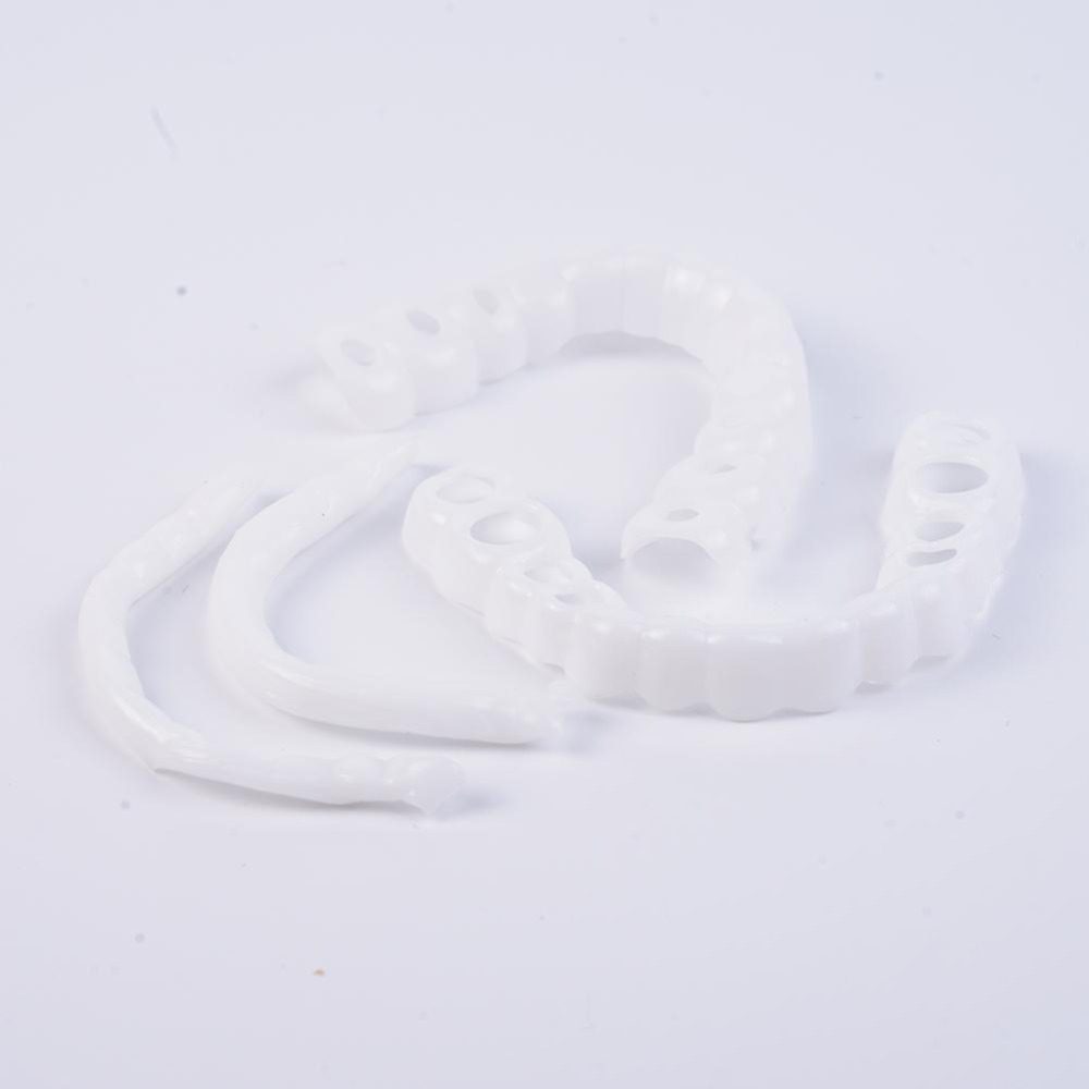 2Pcs Smile Teeth Braces Set Smile Denture Cosmetic Teeth Comfortable Veneer Cover Teeth Whitening Teeth Denture Toys for Kids