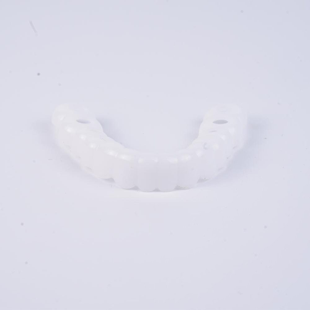 2Pcs Smile Teeth Braces Set Smile Denture Cosmetic Teeth Comfortable Veneer Cover Teeth Whitening Teeth Denture Toys for Kids