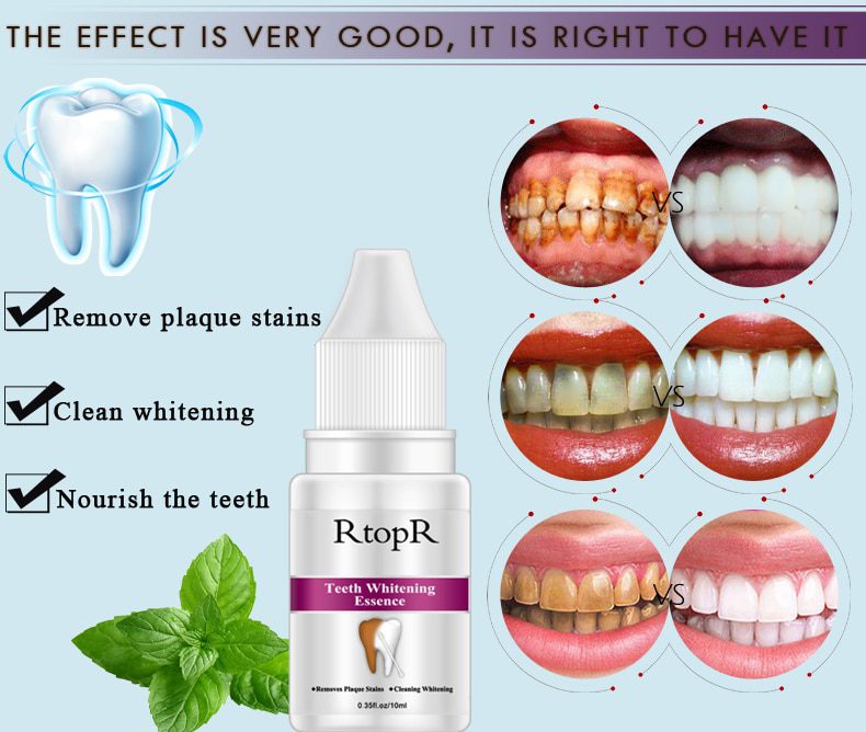 Teeth Oral Hygiene Essence Whitening Essence Daily Use Effective Remove Plaque Stains Cleaning Product teeth Cleaning Water 10ml