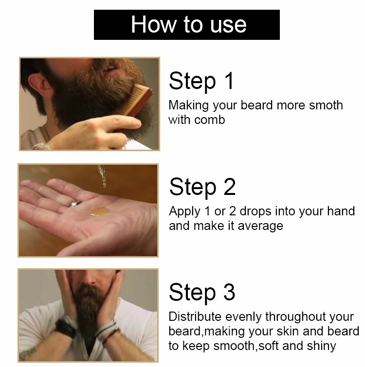 1 pc 30ml Mokeru 100% Organic Beard Oil Hair loss Products Spray Beard Growth Oil For Growth Men Beard Grow Pro