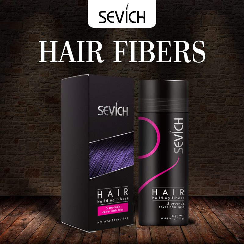 Hair Building Fibers Keratin Thicker Anti Hair Loss Products Concealer Refill Thickening Fiber Hair Powders Growth sevich 25g