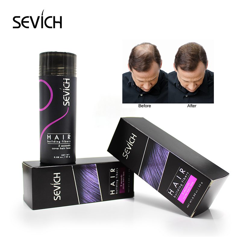 Hair Building Fibers Keratin Thicker Anti Hair Loss Products Concealer Refill Thickening Fiber Hair Powders Growth sevich 25g