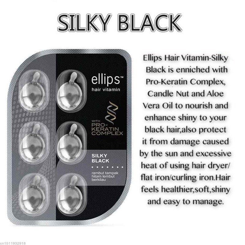 Ellips Hair Vitamin Pro Keratin Complex Oil Smooth Silky Hair Mask Repair Damaged Hair Serum Moroccan Oil Anti Hair Loss Agent