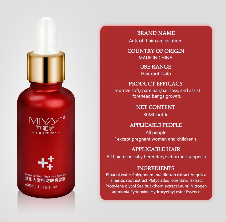 Hair Growth Treatment Oil for Anti Hair Loss Essence Fast Thick Hair Eyebrows Support Natural Healthy Hair Treatment for Women