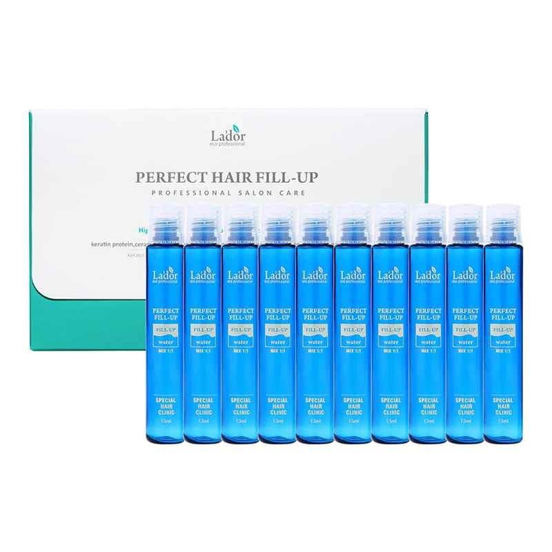 Best Korea Cosmetics LADOR Perfect Hair Fill-Up Protein Hair Ampoule Keratin Hair Treatment Anti Hair Loss Product 13ml