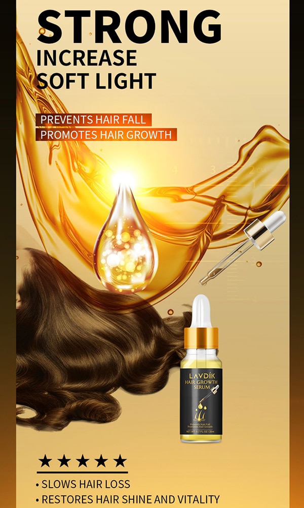 LAVDIK Ginger Fast Hair Growth Serum Essential Oil Anti Preventing Hair Lose Liquid Damaged Hair Repair Growing Dropship TSLM1
