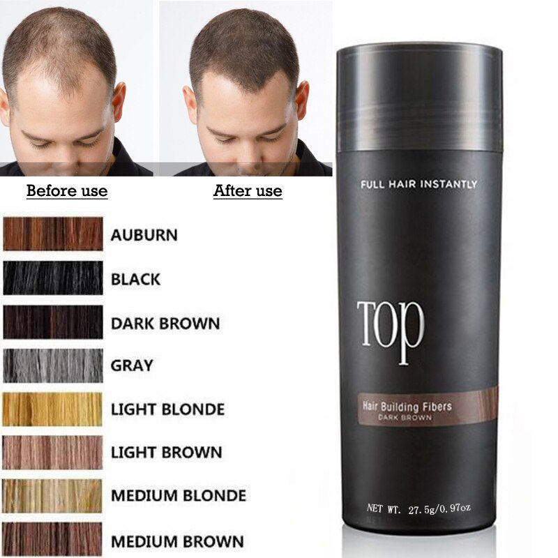 Keratin Hair Fiber Applicator Hair Loss Building Fiber Hair Regrowth Powders Spray Pump Styling Color Powder Extension Thinning