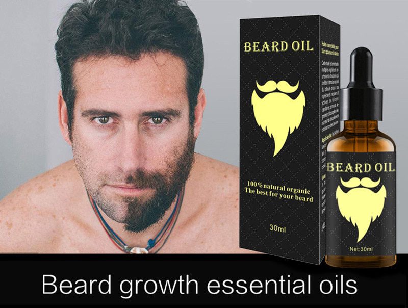 100% Natural 30ML Accelerate Facial Hair Grow Beard Essential Oil Hair and Beard Growth Oil Men Beard Grooming Products TSLM2