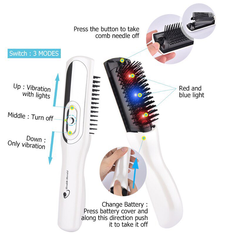 Infrared Massage Comb Hair Comb Massage Equipment Comb Hair Growth Care Treatment Hair Brush Grow Laser Hair Loss Therapy